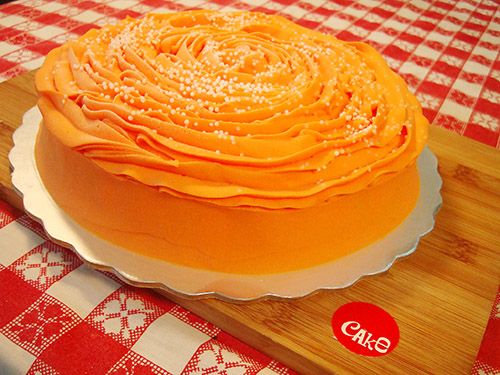 Orange Cake 8 Single Layer