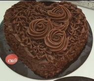 Valentine Day Heart Shape Cake 7 LACTA with Roses
